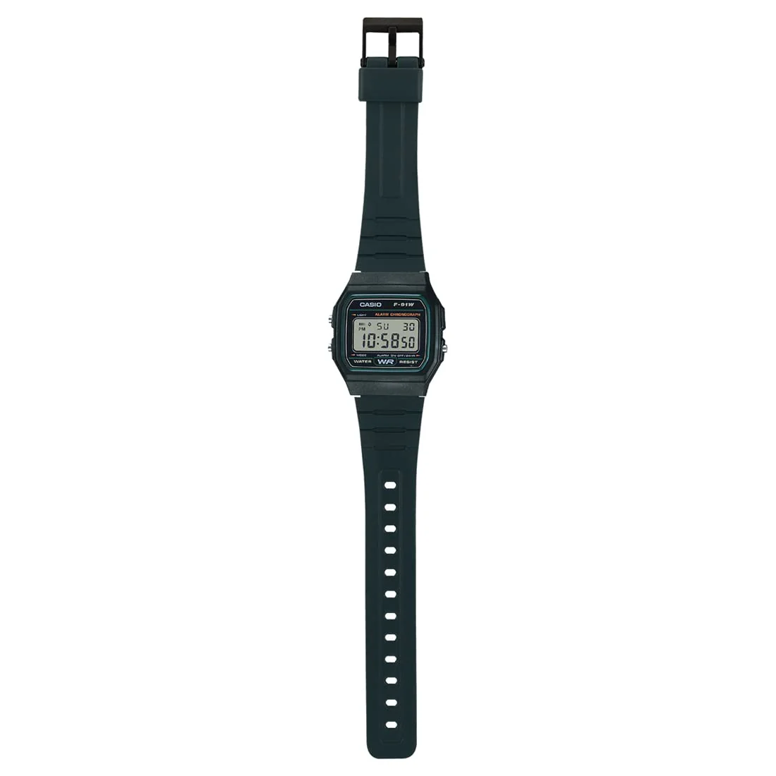 Digital Black Dial Unisex F-91W-3DG (D246) - Image 5