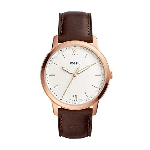 Minimalist 3h Analog Gold Dial Men's Watch-FS5463