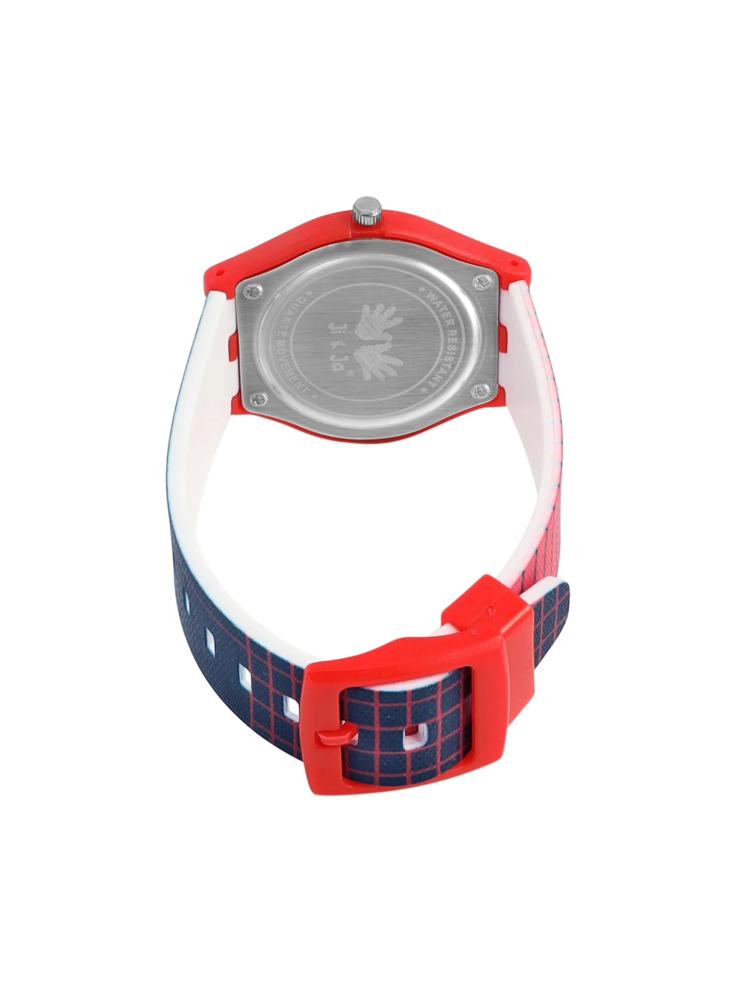 Kid’s Airplane Graphic Dial Analog Watch with Red Case & Dual-Tone Silicone Strap - JJ231 - Image 5