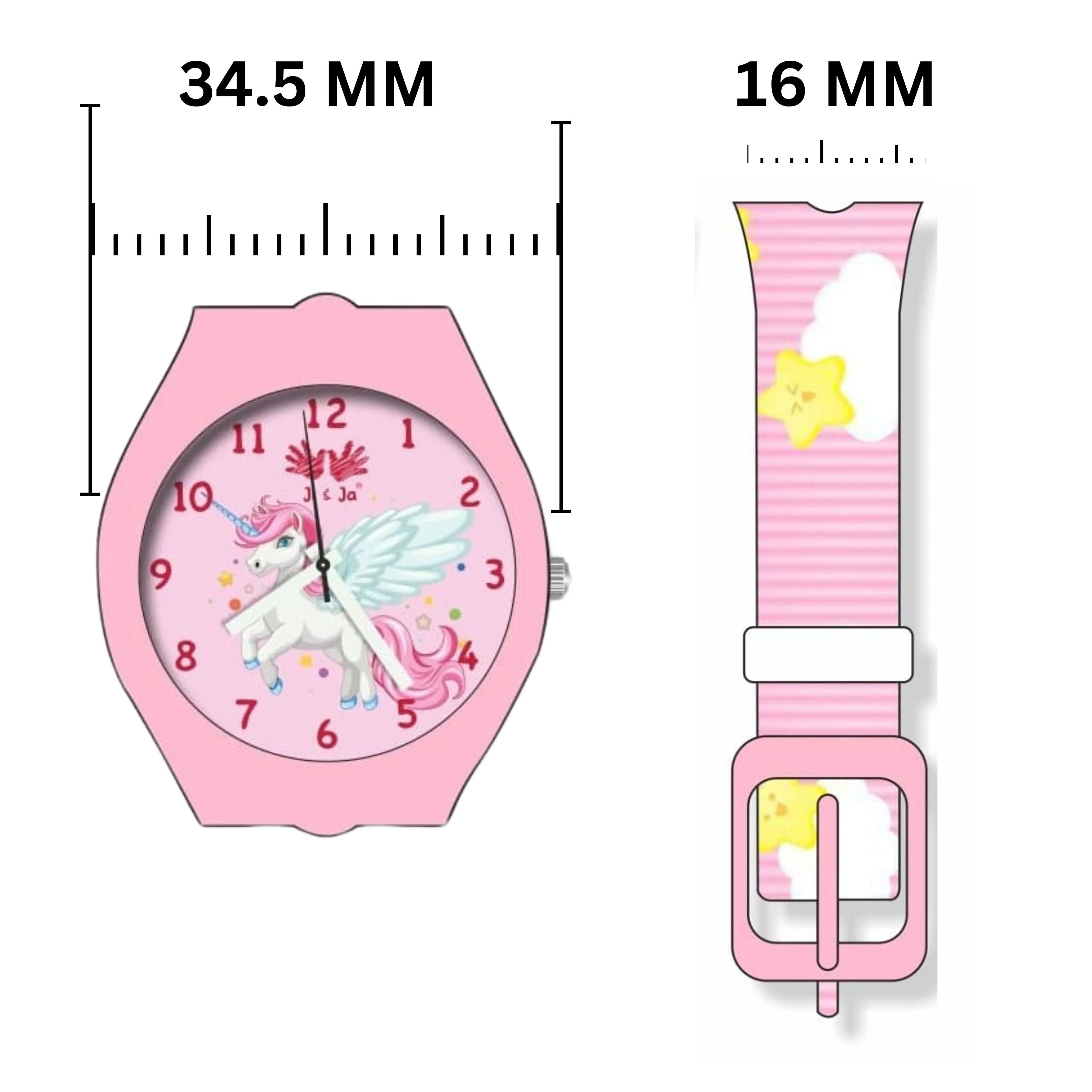 Kids Analog Watch Unicorn Pink Strap and Dial with Unicorn - Image 4