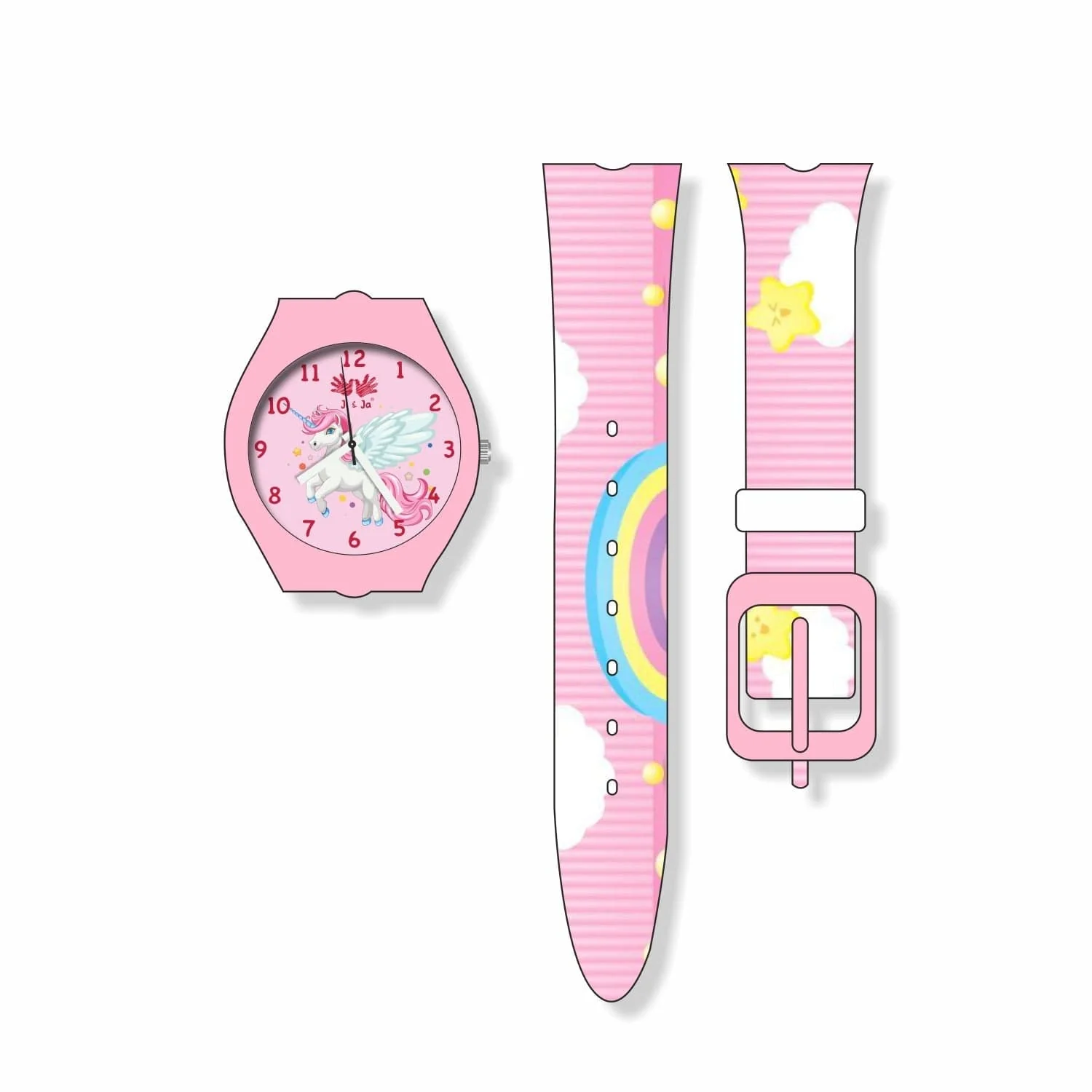 Kids Analog Watch Unicorn Pink Strap and Dial with Unicorn - Image 5