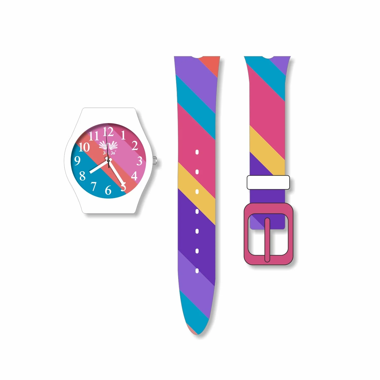 Kids Analog Watch Pastel Colour Dial  And strap - Image 5