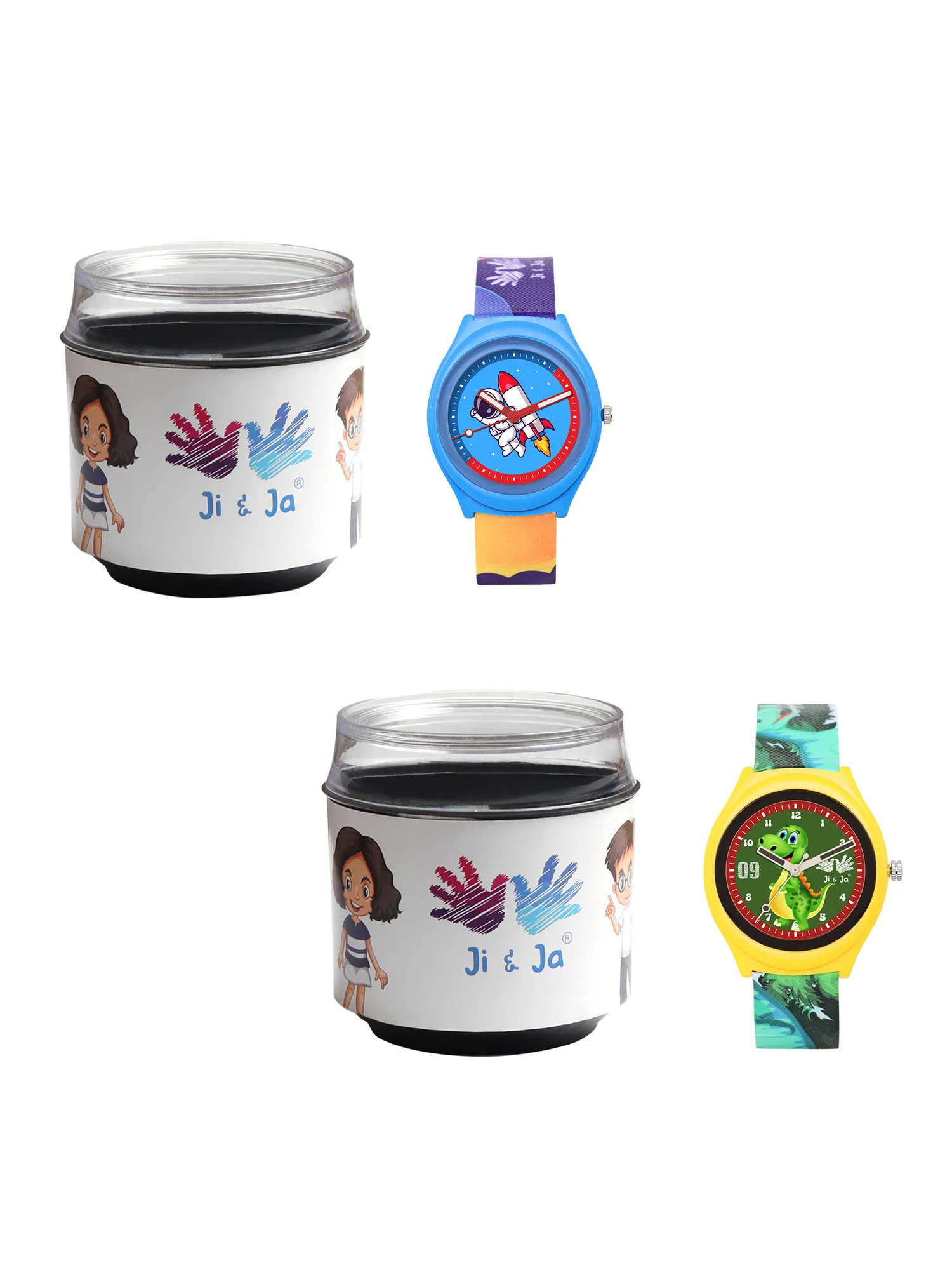 Kids’ Combo Pack Analog Watches – Astronaut Rocket Theme & Dinosaur Design - JJ115120 - Image 5