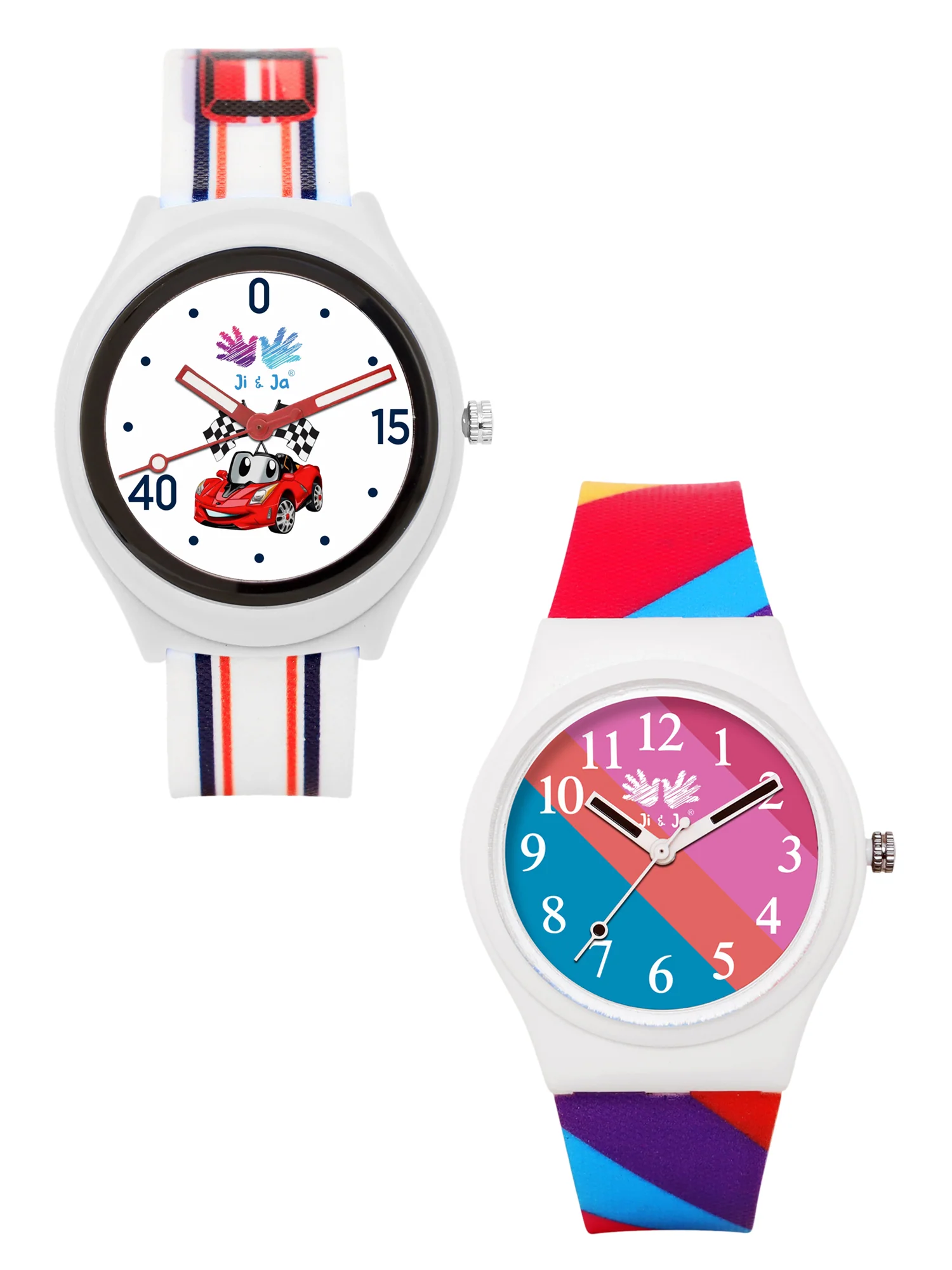 Kids’ Combo Pack Analog Watches – Racing Car Cartoon Theme & Multicolor Dial Design - JJ113106 - Image 2