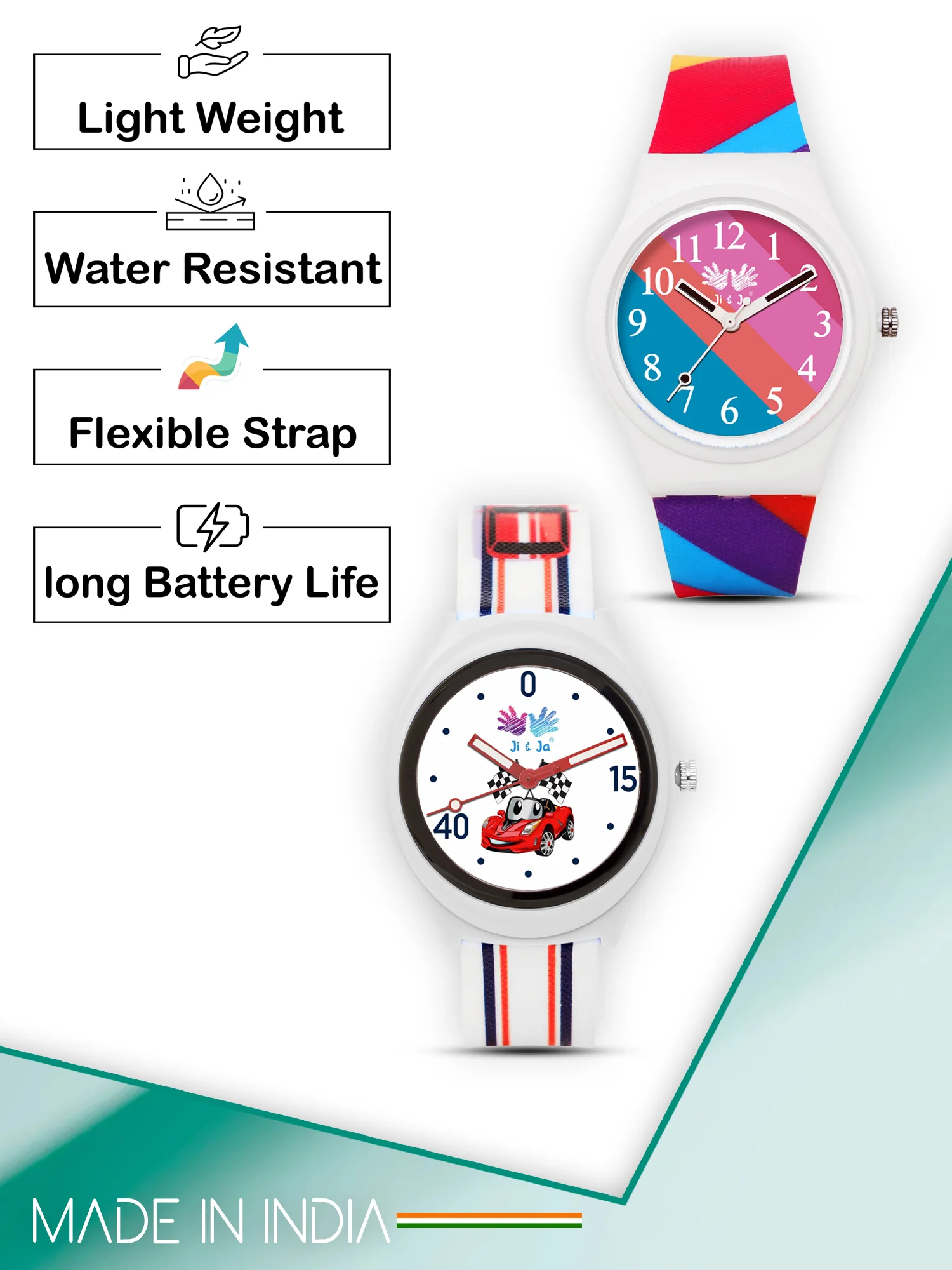 Kids’ Combo Pack Analog Watches – Racing Car Cartoon Theme & Multicolor Dial Design - JJ113106 - Image 7
