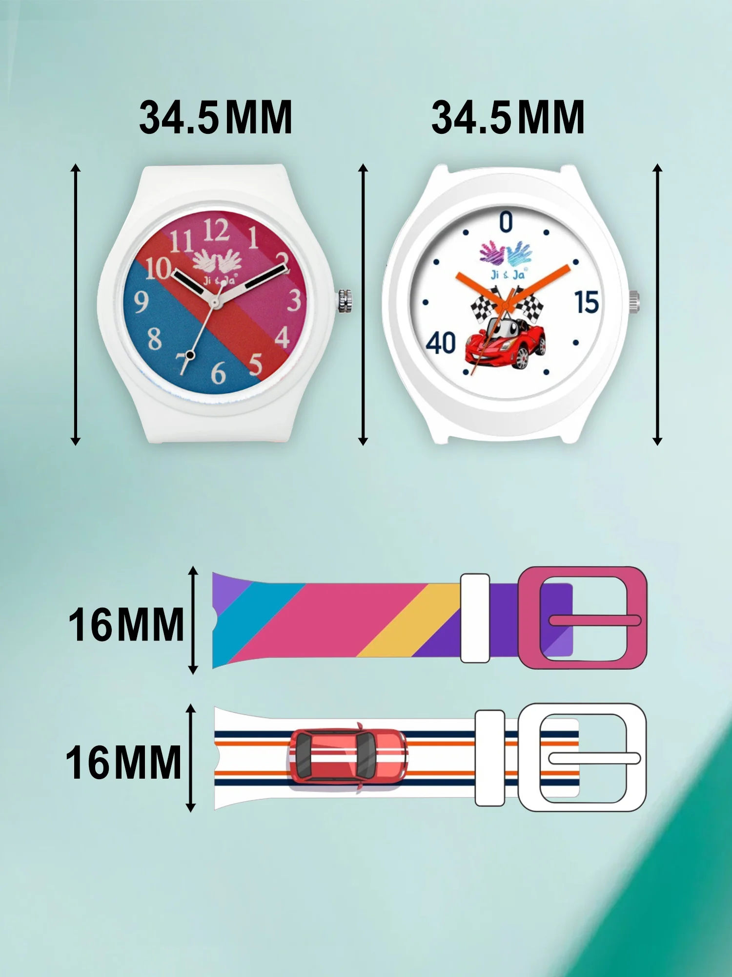 Kids’ Combo Pack Analog Watches – Racing Car Cartoon Theme & Multicolor Dial Design - JJ113106 - Image 8
