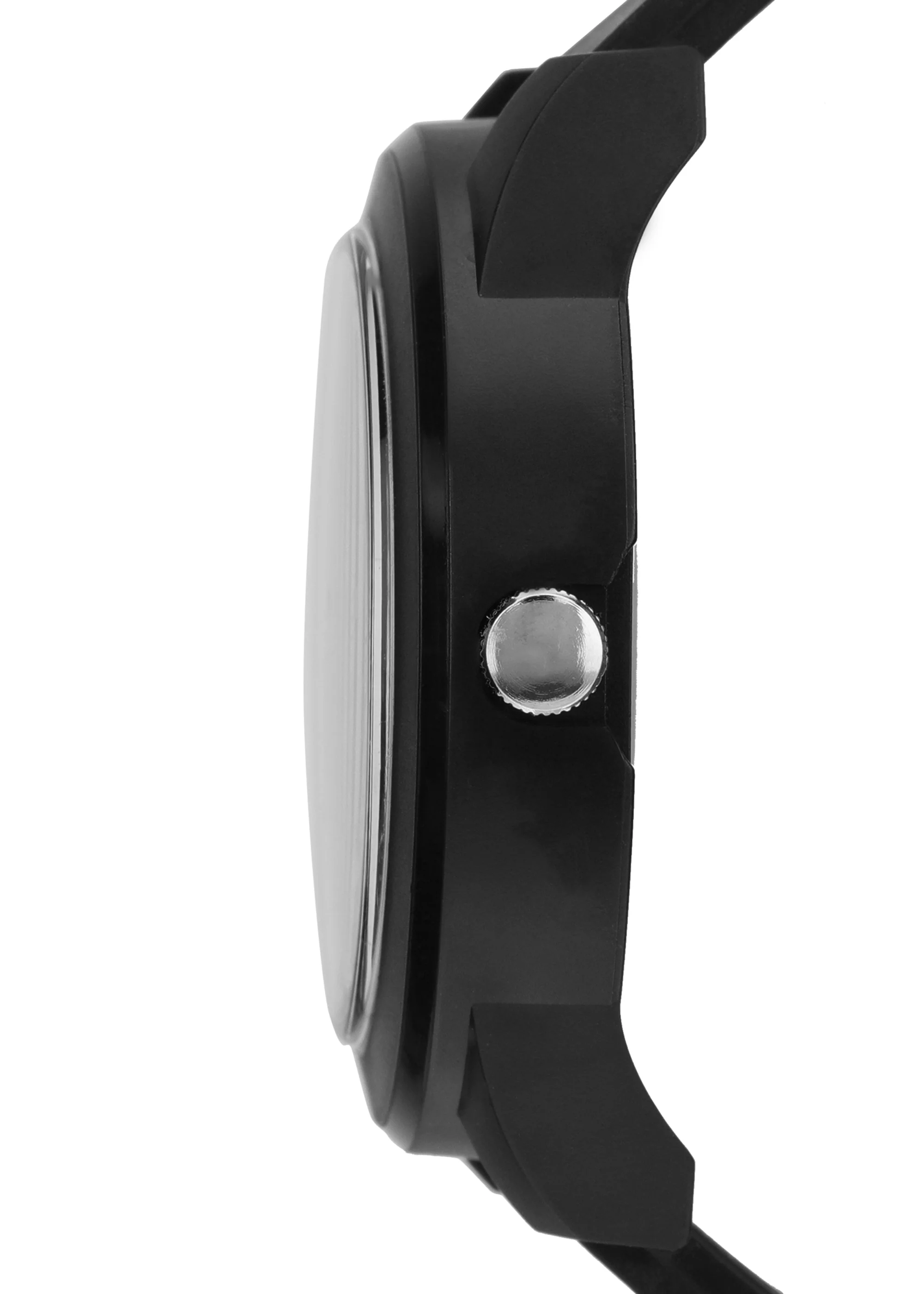 Men’s Black Dial Analog Watch with Golden Numerals & Black Silicone Strap - BSM021A - Image 4