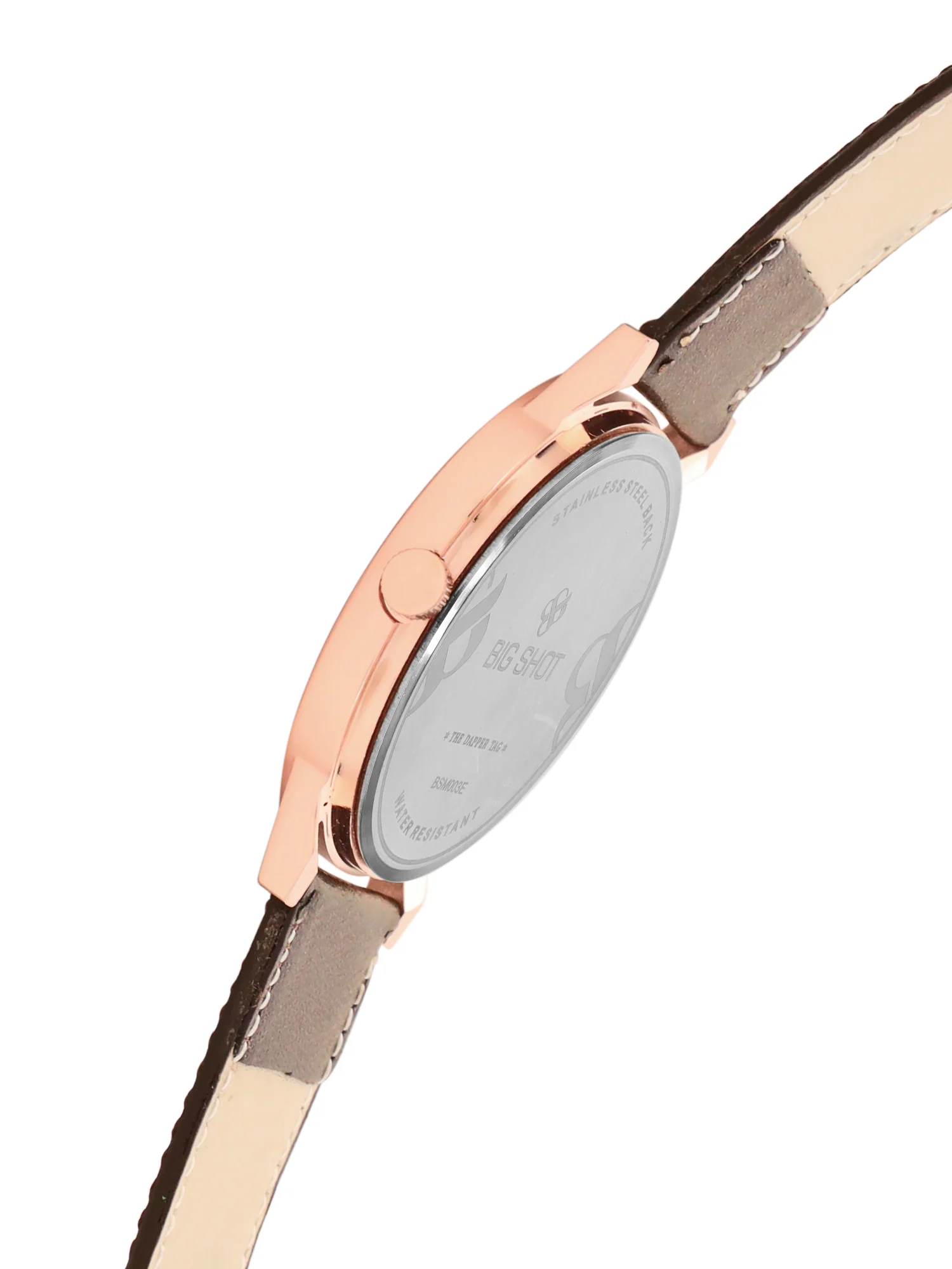 Men’s Brown Dial with Brown Leather Strap Analog Watch - BSM003E - Image 4