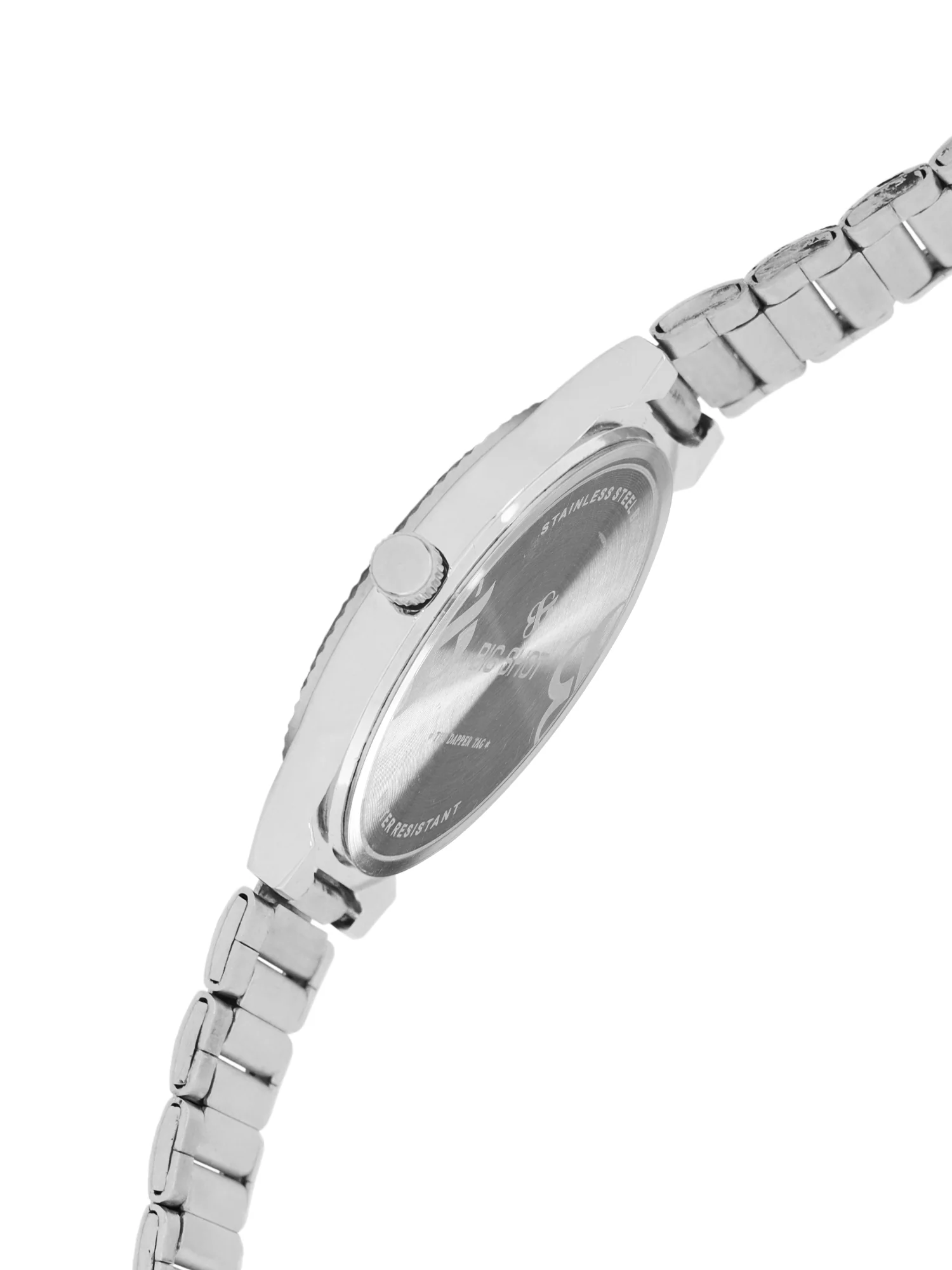 Men’s Grey Textured Dial with Silver Stainless Steel Strap Analog Watch - BSM007A - Image 3