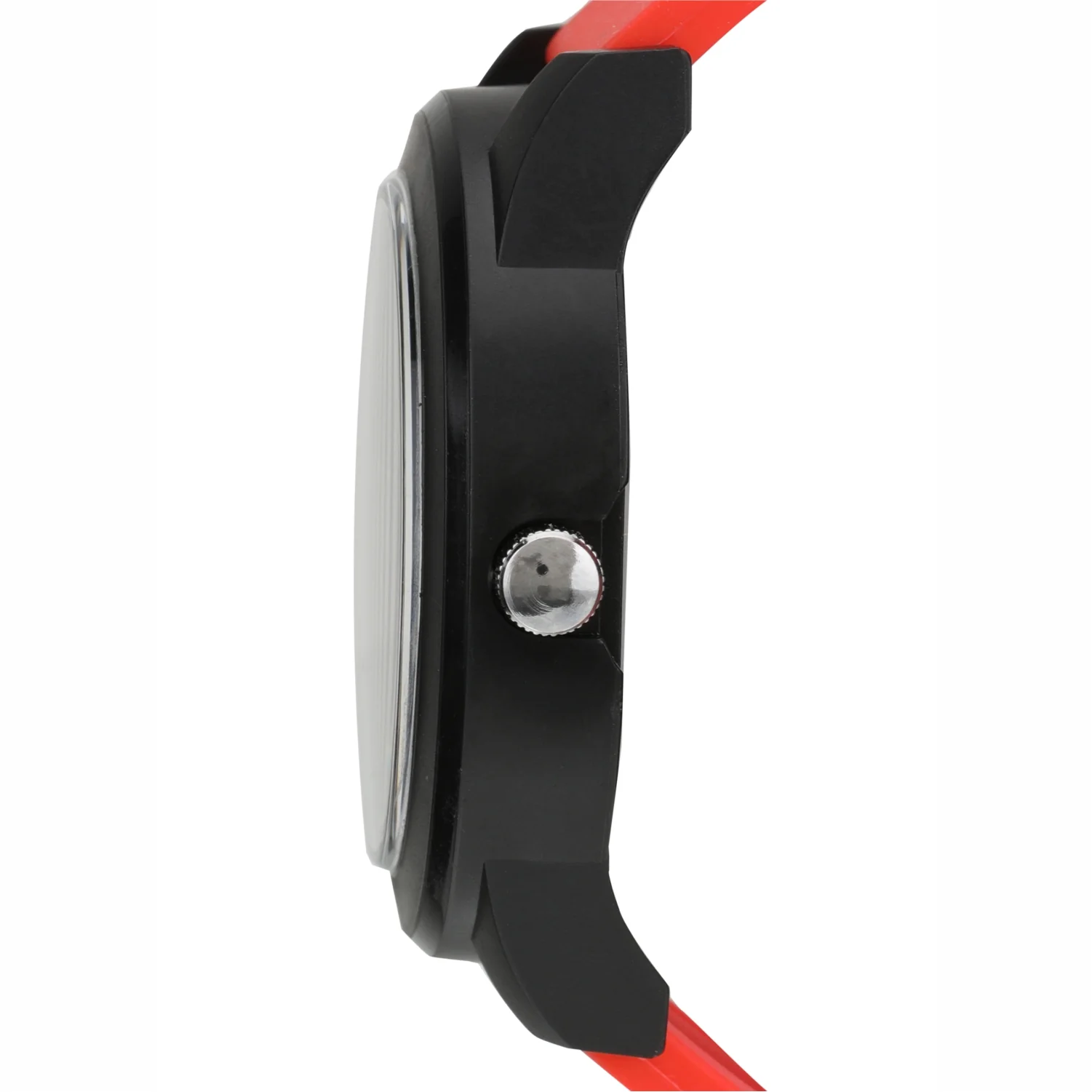 Men’s Sporty Black Dial with Red Silicone Strap Analog Watch - BSM020F - Image 4