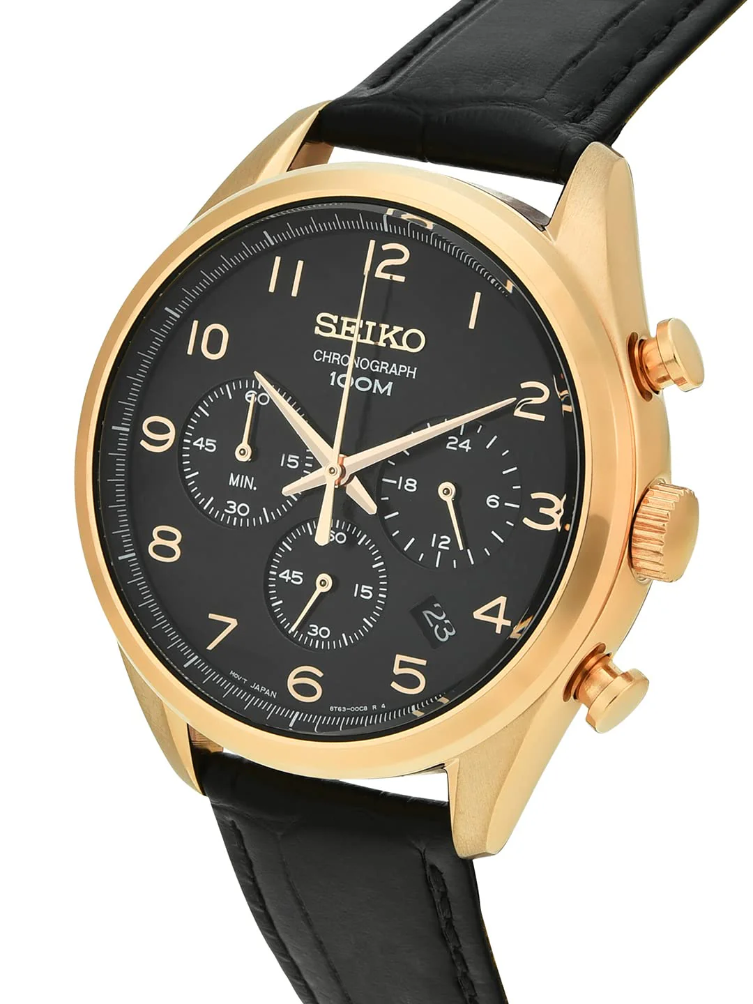 Analog Black Dial Men's Watch-SSB296P1 - Image 8