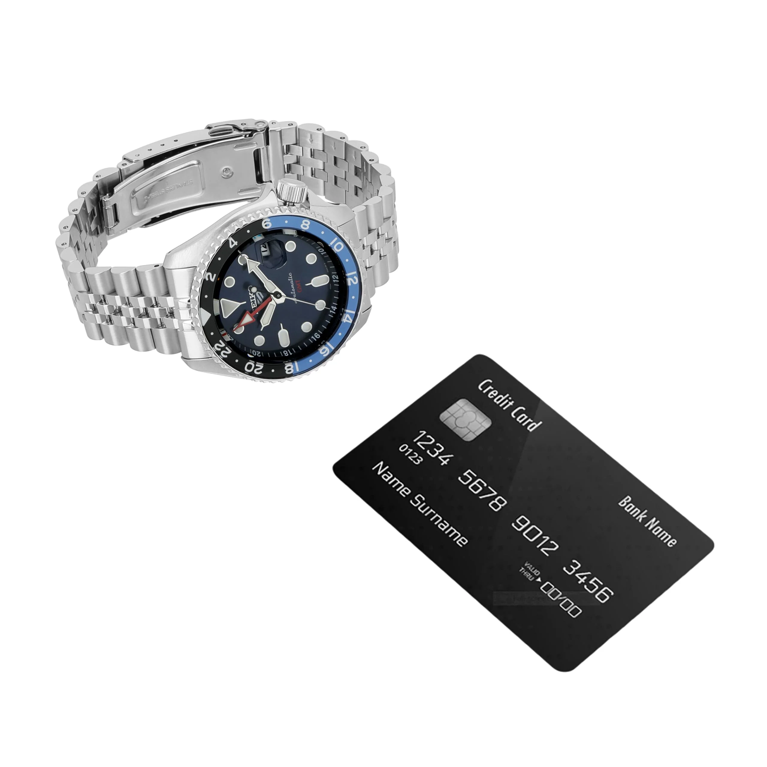 Analog Stainless Steel Blue Dial Silver Band Men's Watch-SSK003K1 - Image 3