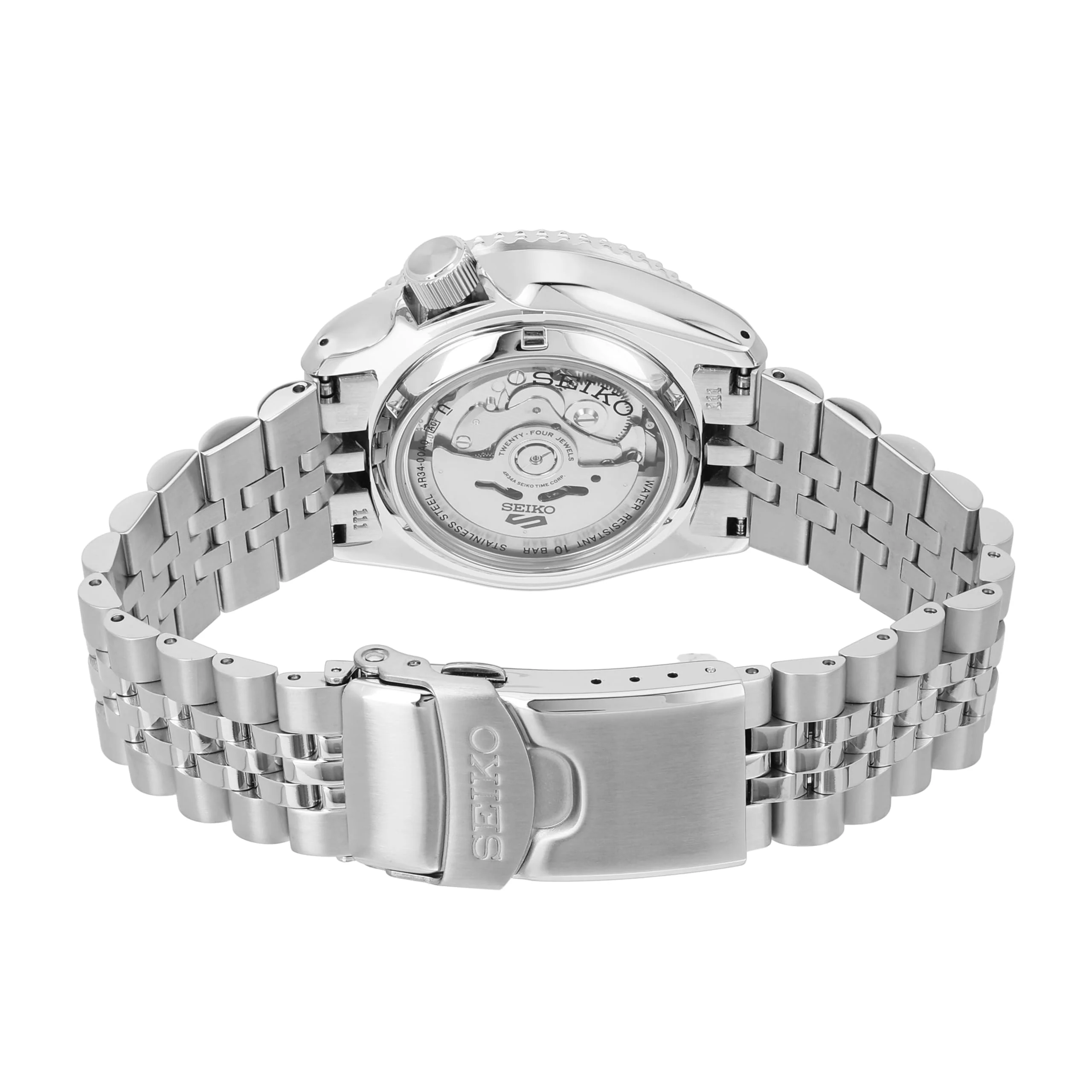 Analog Stainless Steel Blue Dial Silver Band Men's Watch-SSK003K1 - Image 4