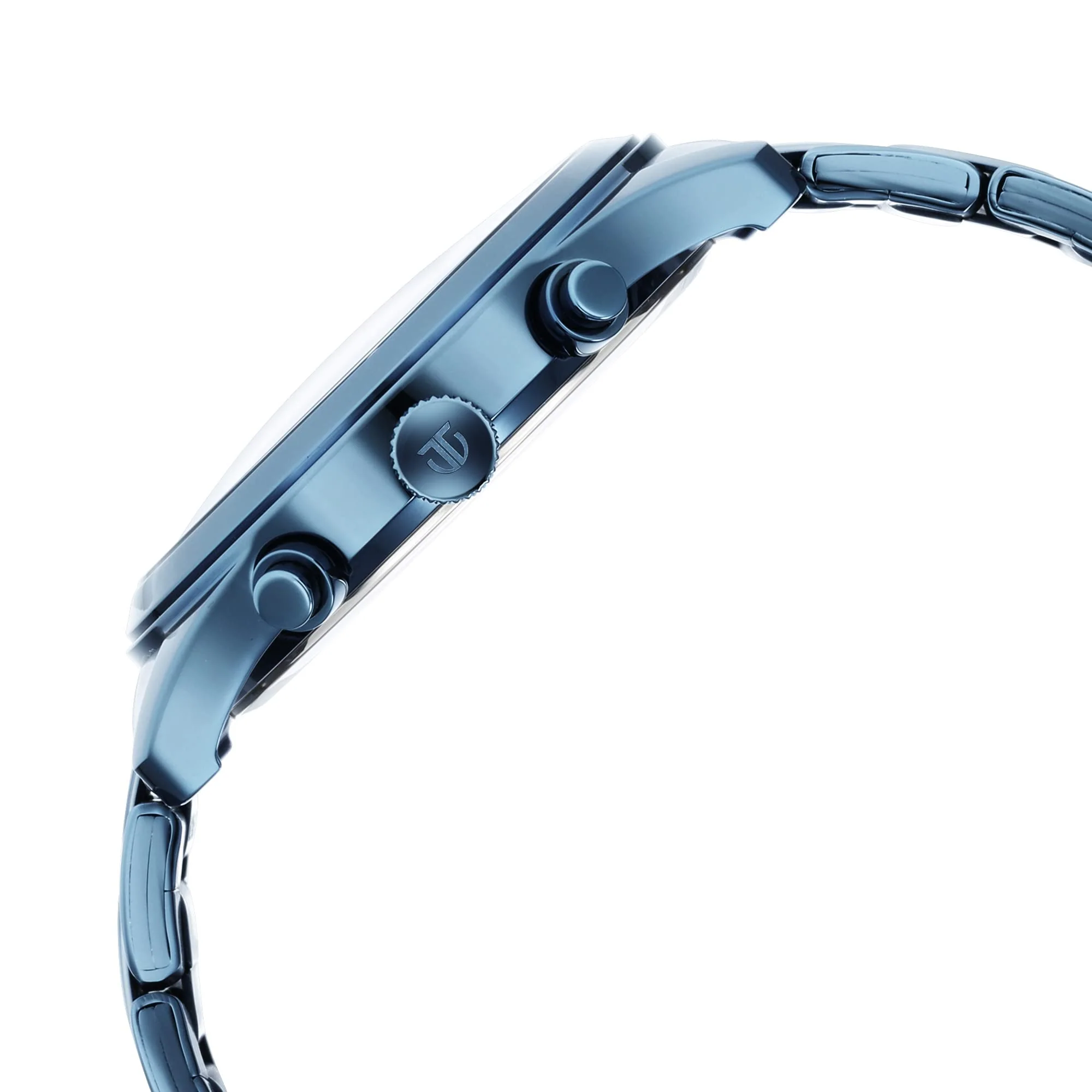 Analog Stainless Steel Watch Blue Dial and Band for Men -1805QM01 - Image 6