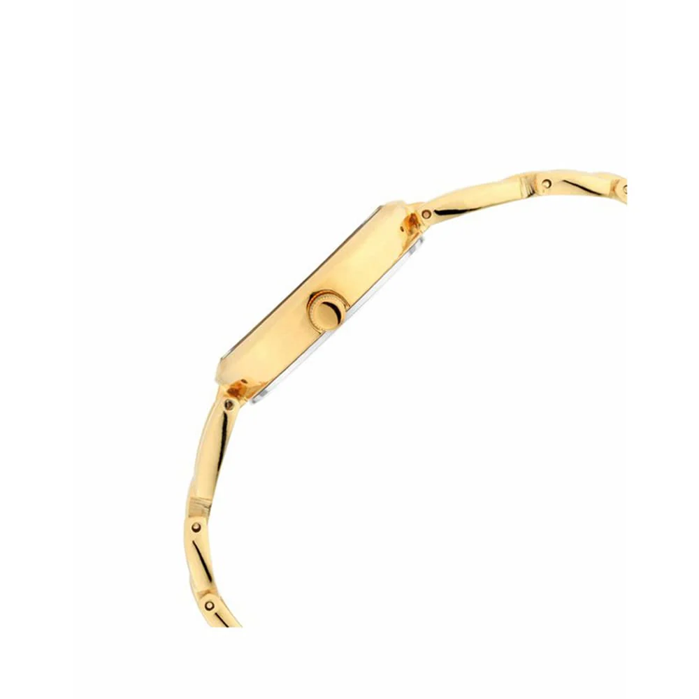 Metal Light Champagne Dial Analog Watch for Women -Nr2642Ym01, Dial Color-Gold, Band Color-Gold by Titan - Image 4