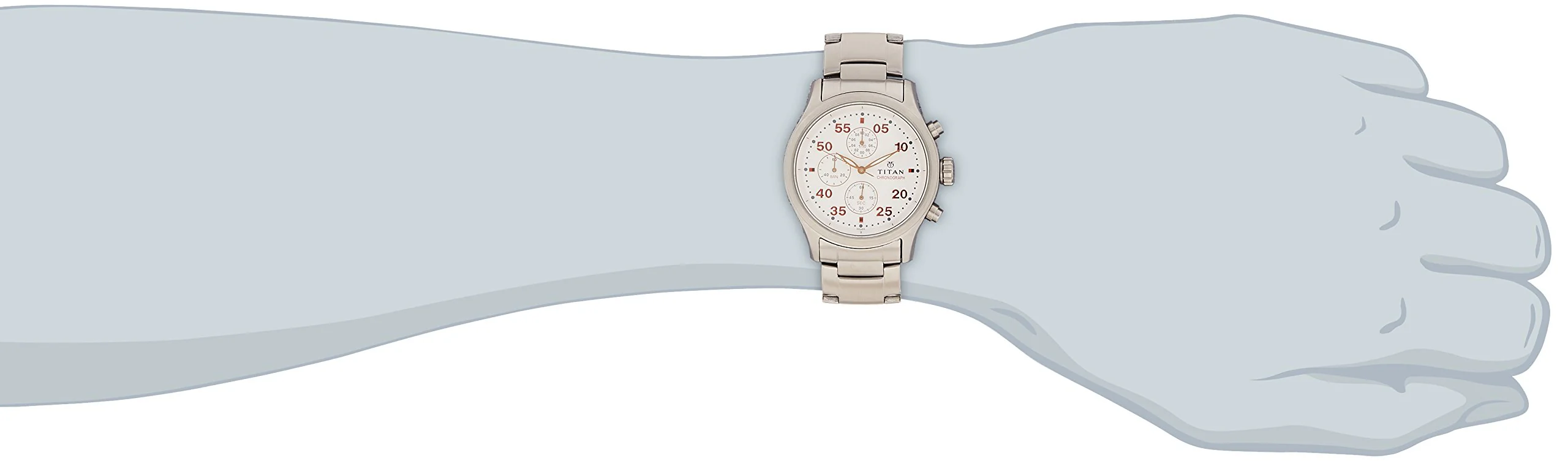 Chronograph White Dial Men's Watch - 1634SM01 / 1634SM01 - Image 4