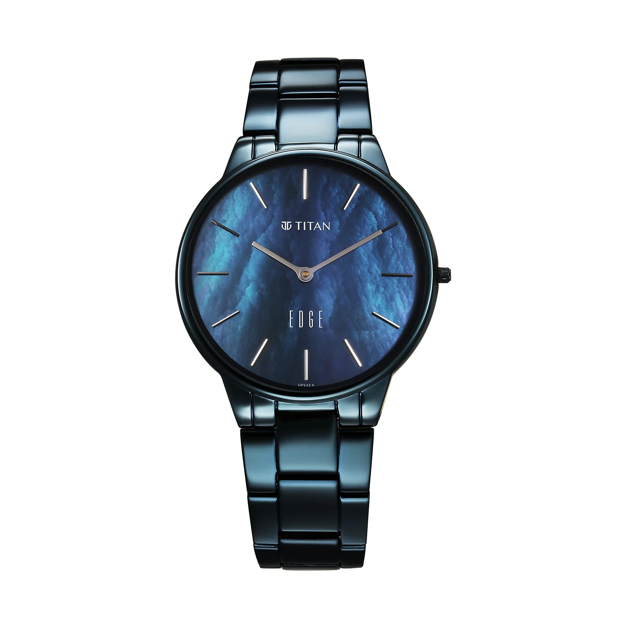 Analog Blue Dial Women's Watch-2734Qm02, Band Color-Blue Stainless Steel
