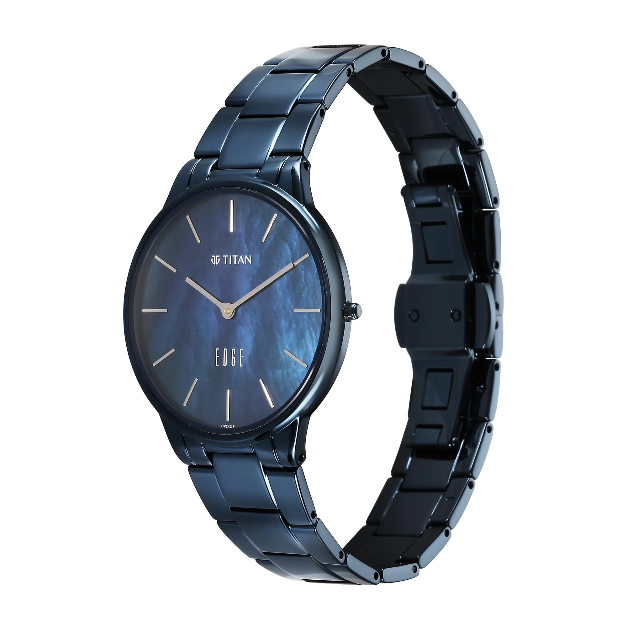 Analog Blue Dial Women's Watch-2734Qm02, Band Color-Blue Stainless Steel - Image 4