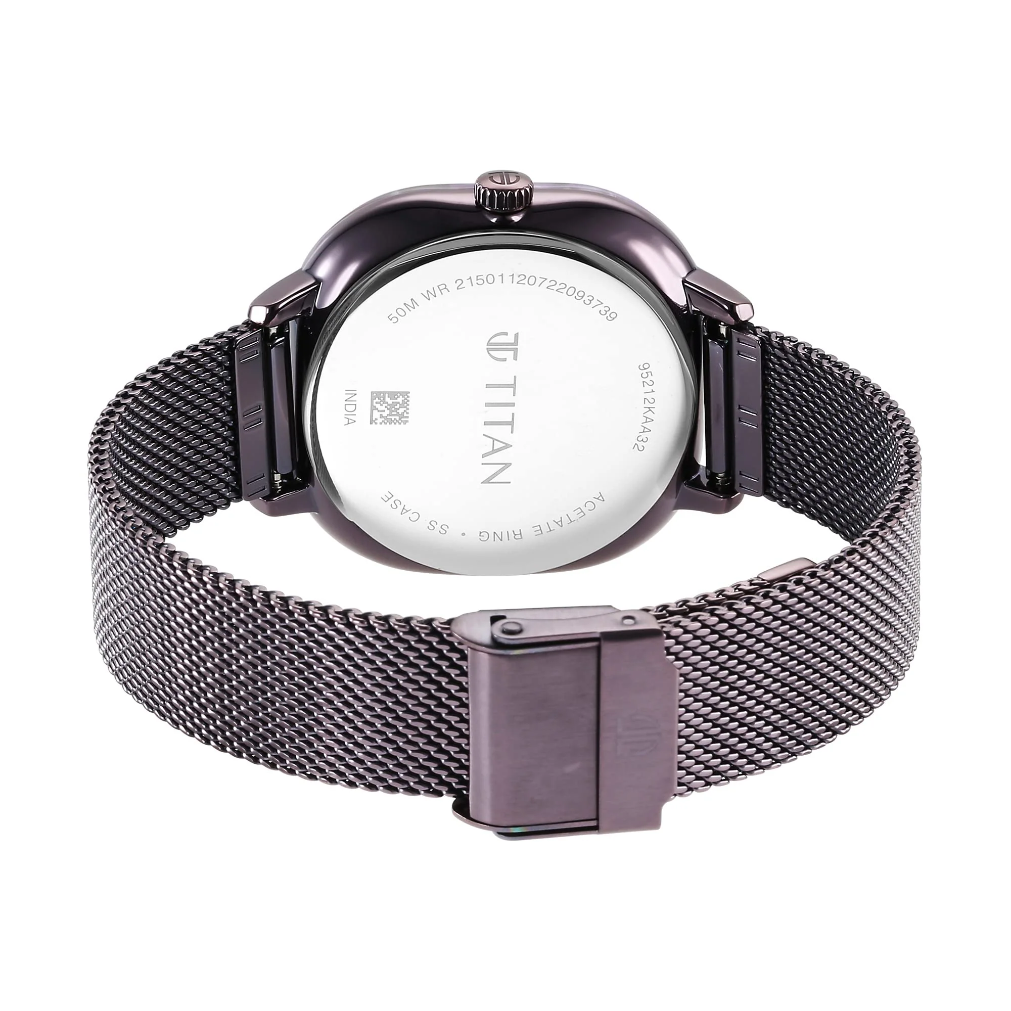 Analog Purple Dial Watch-95212Km02, Band Color-Purple - Image 3
